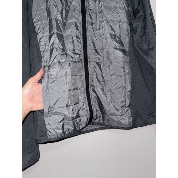Orvis Mens Quilted Jacket Full Zip Outdoor Lightweight Gray Casual Large Hiking - Picture 5 of 16